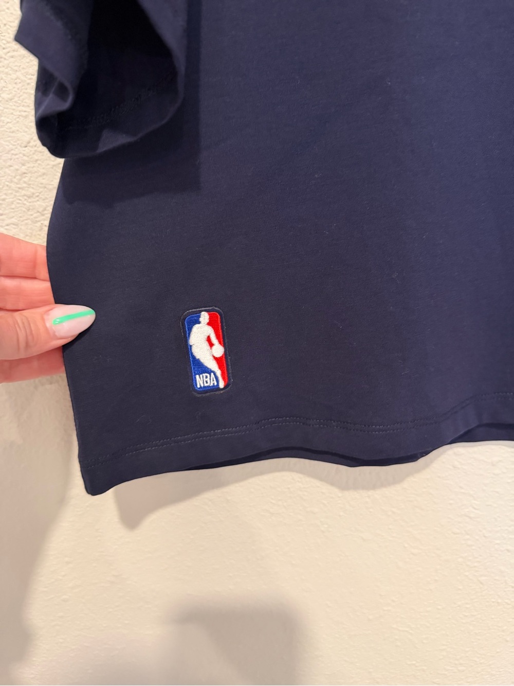 Pro Standard Denver Nuggets Crop Tee with Rhinestone Logo - Picture 5 of 10